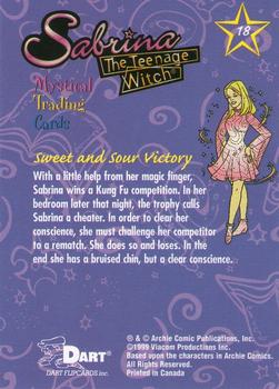 1999 Dart Sabrina the Teenage Witch #18 Sweet and Sour Victory Back