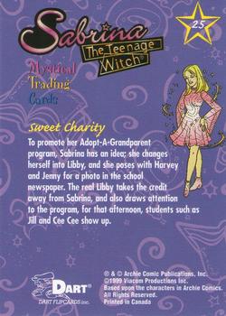 1999 Dart Sabrina the Teenage Witch #25 Sweet Charity Back