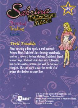 1999 Dart Sabrina the Teenage Witch #34 Troll Trouble Back