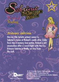 1999 Dart Sabrina the Teenage Witch #35 Princess Sabrina Back