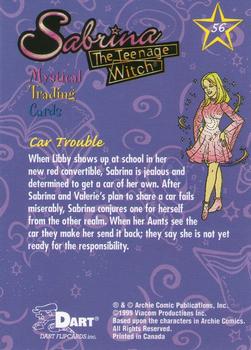 1999 Dart Sabrina the Teenage Witch #56 Car Trouble Back