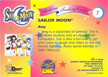 2000 Dart Sailor Moon Archival #7 Amy Back