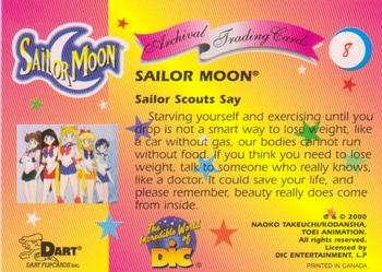 2000 Dart Sailor Moon Archival #8 Sailor Scouts Say Back