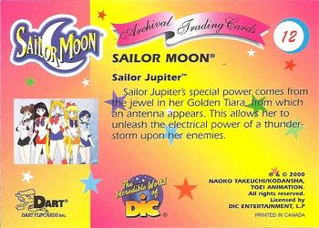 2000 Dart Sailor Moon Archival #12 Sailor Jupiter Back