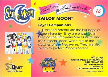 2000 Dart Sailor Moon Archival #16 Loyal Companions Back