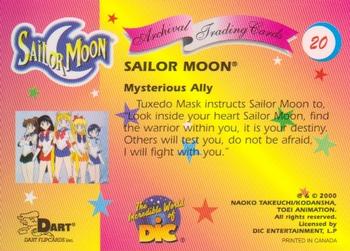 2000 Dart Sailor Moon Archival #20 Mysterious Ally Back