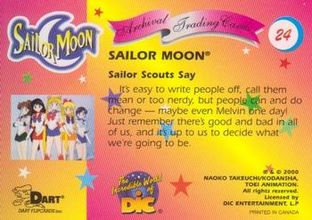 2000 Dart Sailor Moon Archival #24 Sailor Scouts Say Back