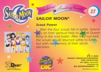2000 Dart Sailor Moon Archival #28 Scout Power Back