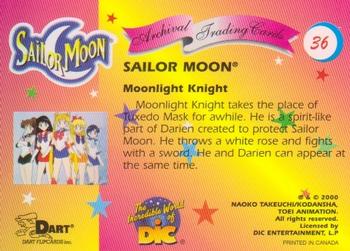 2000 Dart Sailor Moon Archival #36 Moonlight Knight Back