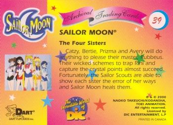 2000 Dart Sailor Moon Archival #39 The Four Sisters Back