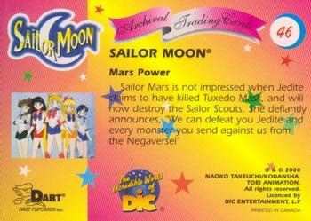 2000 Dart Sailor Moon Archival #46 Mars Power Back