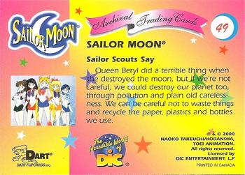 2000 Dart Sailor Moon Archival #49 Sailor Scouts Say Back