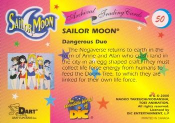2000 Dart Sailor Moon Archival #50 Dangerous Duo Back