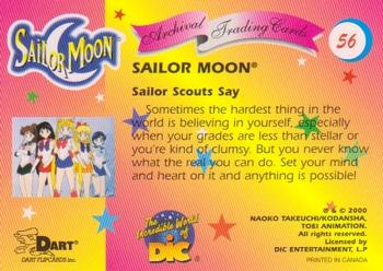 2000 Dart Sailor Moon Archival #56 Sailor Scouts Say Back
