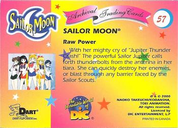 2000 Dart Sailor Moon Archival #57 Raw Power Back