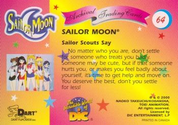 2000 Dart Sailor Moon Archival #64 Sailor Scouts Say Back