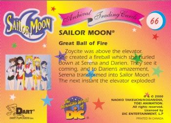 2000 Dart Sailor Moon Archival #66 Great Ball of Fire Back