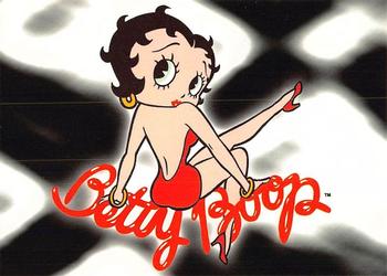 2001 Dart Betty Boop #51 On which leg did Betty's garter always appear? Front