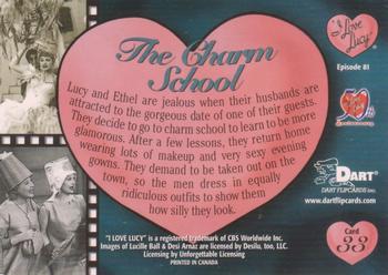 2001 Dart I Love Lucy 50th Anniversary #33 The Charm School Back