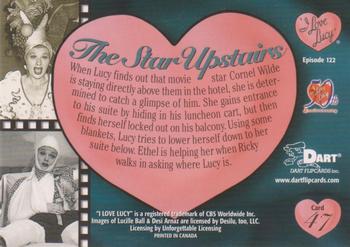 2001 Dart I Love Lucy 50th Anniversary #47 The Star Upstairs Back