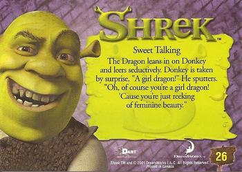 2001 Dart Shrek #26 Sweet Talking Back