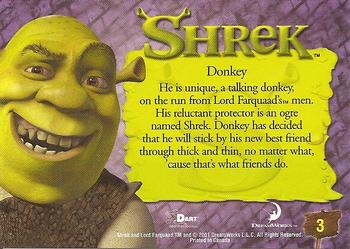 2001 Dart Shrek #3 Donkey Back