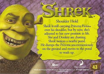 2001 Dart Shrek #43 Shoulder Hold Back