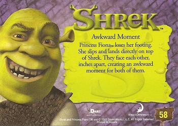 2001 Dart Shrek #58 Awkward Moment Back