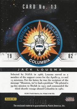 2012 Panini Americana Heroes & Legends - Astronaut Materials #13 Jack Lousma Back