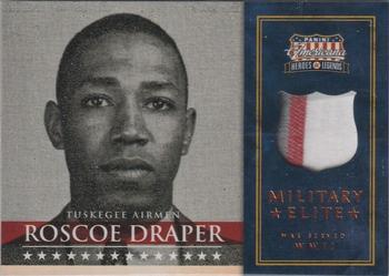 2012 Panini Americana Heroes & Legends - US Military Elite Materials #8 Roscoe Draper Front