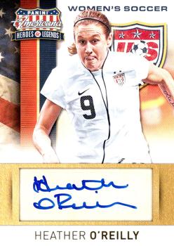 2012 Panini Americana Heroes & Legends - US Women's Soccer Team Signatures #10 Heather O'Reilly Front