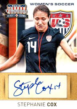 2012 Panini Americana Heroes & Legends - US Women's Soccer Team Signatures #20 Stephanie Cox Front