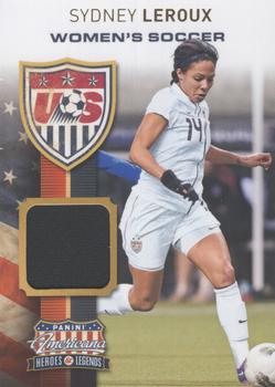 2012 Panini Americana Heroes & Legends - US Women's Soccer Team Materials #21 Sydney Leroux Front