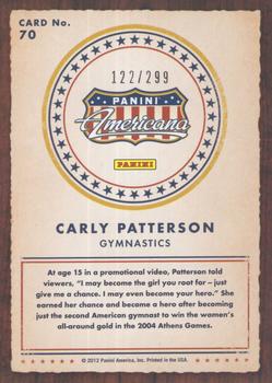 2012 Panini Americana Heroes & Legends - Elite Color Photo #70 Carly Patterson Back