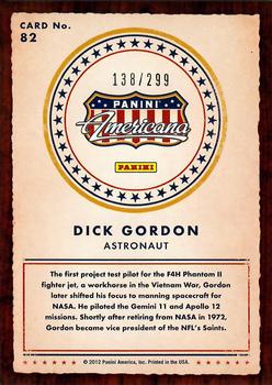 2012 Panini Americana Heroes & Legends - Elite Color Photo #82 Dick Gordon Back