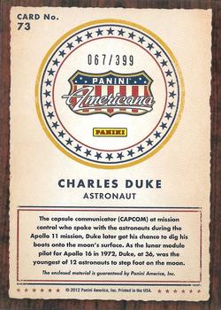 2012 Panini Americana Heroes & Legends - Elite Materials #73 Charles Duke Back