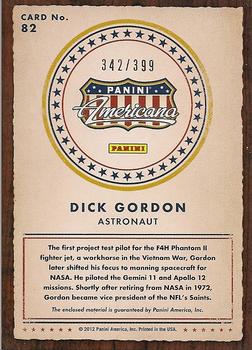 2012 Panini Americana Heroes & Legends - Elite Materials #82 Dick Gordon Back