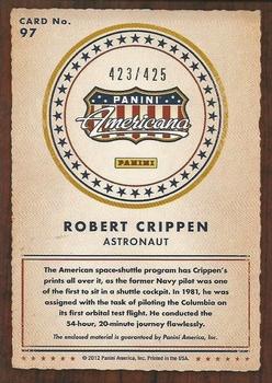 2012 Panini Americana Heroes & Legends - Elite Materials #97 Robert Crippen Back