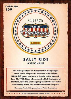 2012 Panini Americana Heroes & Legends - Elite Materials #109 Sally Ride Back