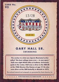 2012 Panini Americana Heroes & Legends - Elite Materials Signatures #92 Gary Hall Sr. Back