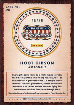 2012 Panini Americana Heroes & Legends - Elite Materials Signatures #98 Hoot Gibson Back