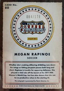 RARE 2015 PANINI MEGAN RAPINOE NATIONAL TEAM HOLOFOIL CARD #17 USA SOCCER ~ QNTY 