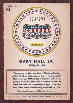 2012 Panini Americana Heroes & Legends - Elite Signatures #92 Gary Hall Sr. Back