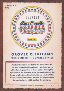 2012 Panini Americana Heroes & Legends - Bronze Proof #22 Grover Cleveland Back