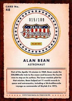 2012 Panini Americana Heroes & Legends - Bronze Proof #48 Alan Bean Back