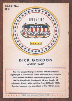 2012 Panini Americana Heroes & Legends - Bronze Proof #82 Dick Gordon Back