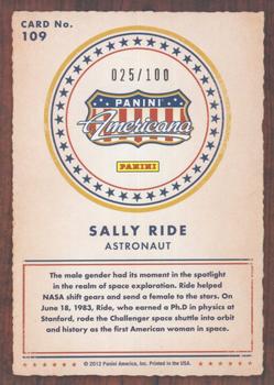2012 Panini Americana Heroes & Legends - Bronze Proof #109 Sally Ride Back