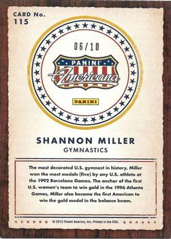 2012 Panini Americana Heroes & Legends - Gold Proof #115 Shannon Miller Back