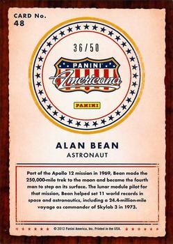 2012 Panini Americana Heroes & Legends - Silver Proof #48 Alan Bean Back