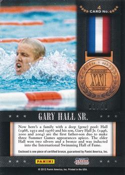 2012 Panini Americana Heroes & Legends - USA Medals Bronze #4 Gary Hall Sr. Back